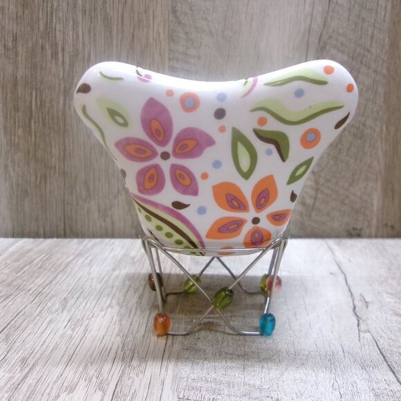 PartyLite Colorful Butterfly Chair Tealight Votive Candle Holder - Picture 3 of 6